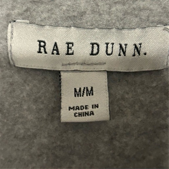 Rae Dunn Women's "Wine Time" Cowlneck Sweatshirt Gray Size M - Picture 8 of 9